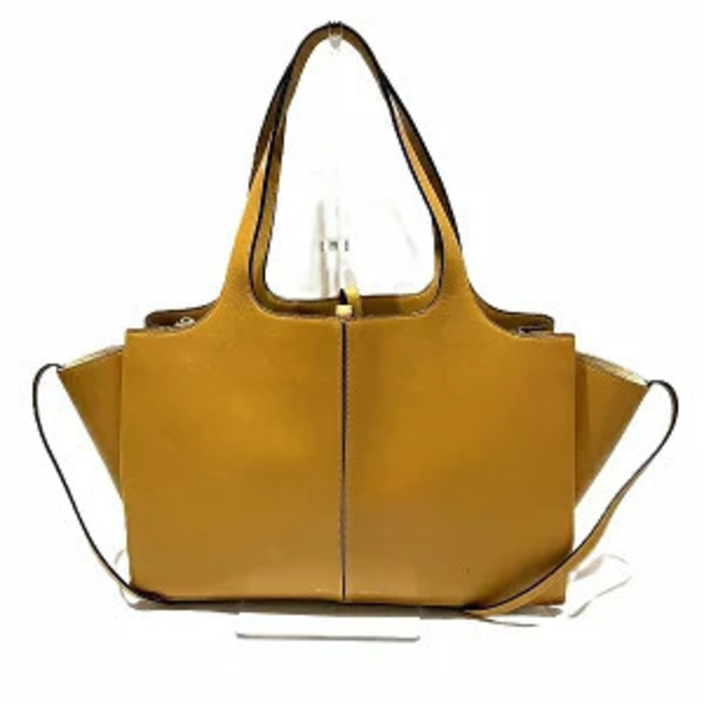 Celine Trifold Calfskin Yellow Tote Bag